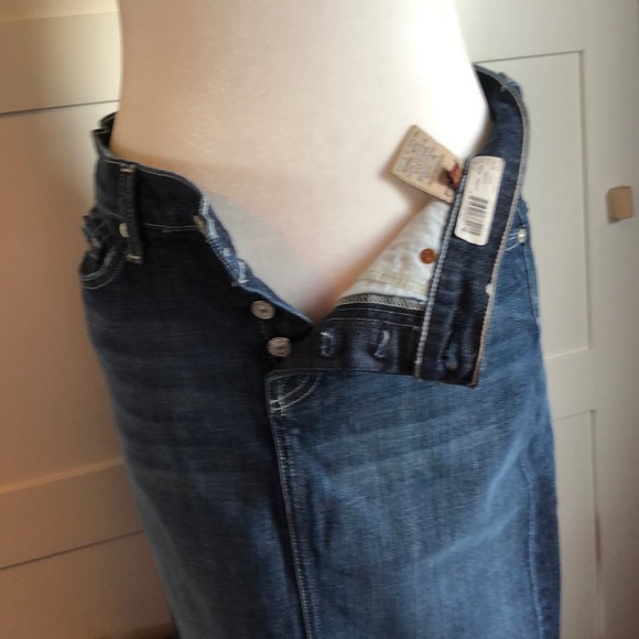 7 for all Mankind DENIM SKIRT WITH STUDDED DETAIL - Picture 5 of 6